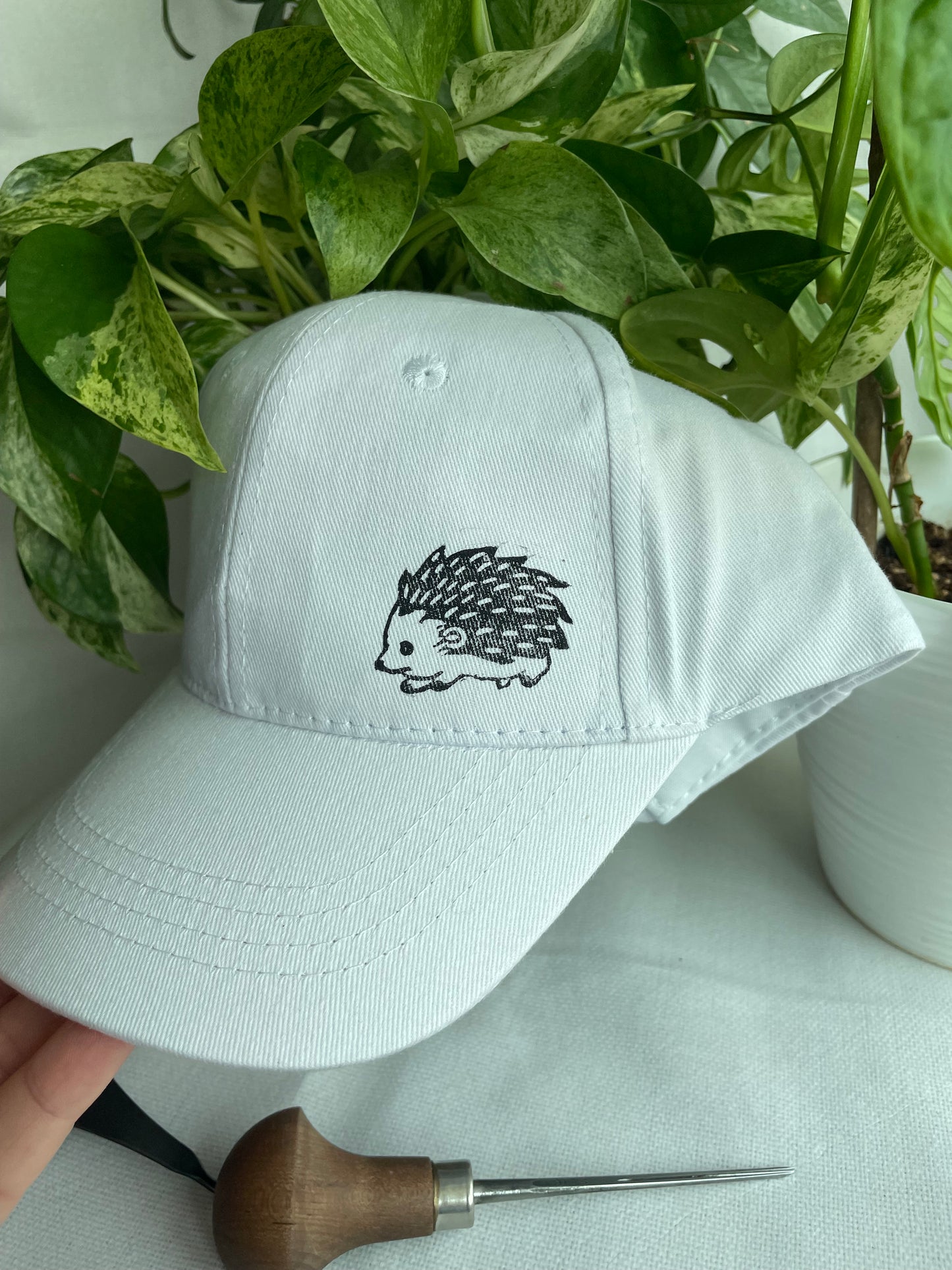 Hedgehog and Fern Cap