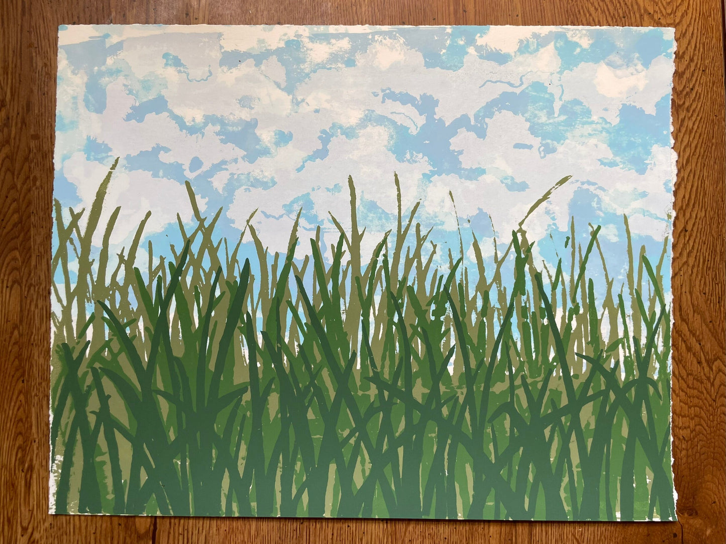 Grass | Original Art | Limited Edition Hand-pulled Screen print by R. Glazier