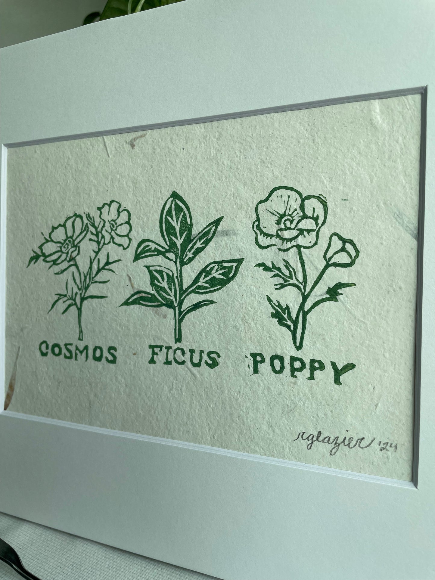 Spring Flowers matted to 8x10”