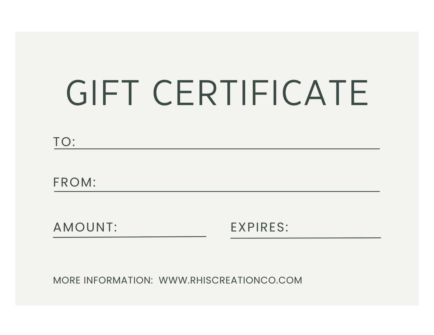 Rhi's Creation Co Gift Card